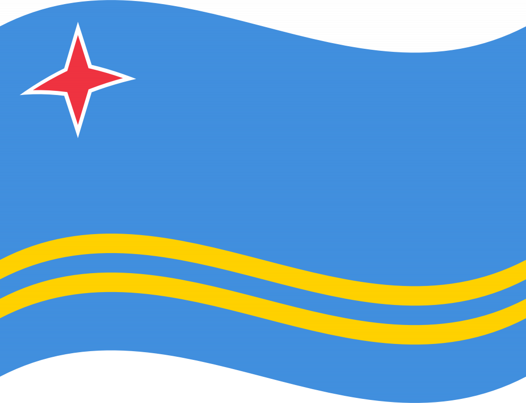 Aruba Flag Vector Background PNG Image