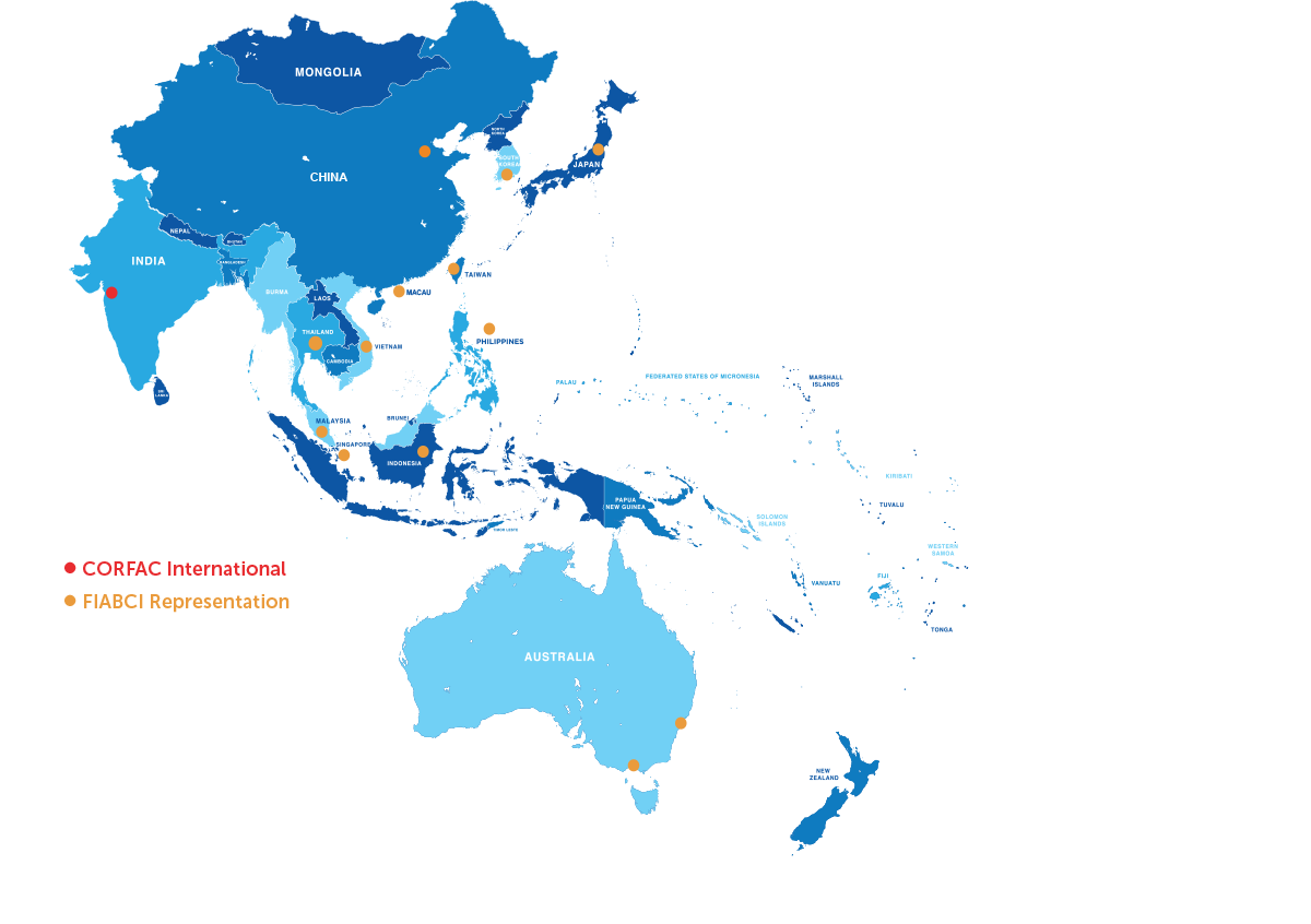 Asia Map Clipart PNG