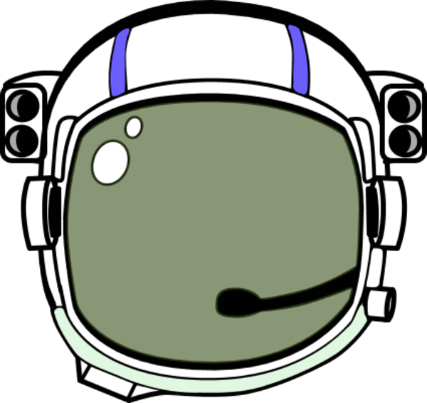 Astronaut Helmet Green PNG