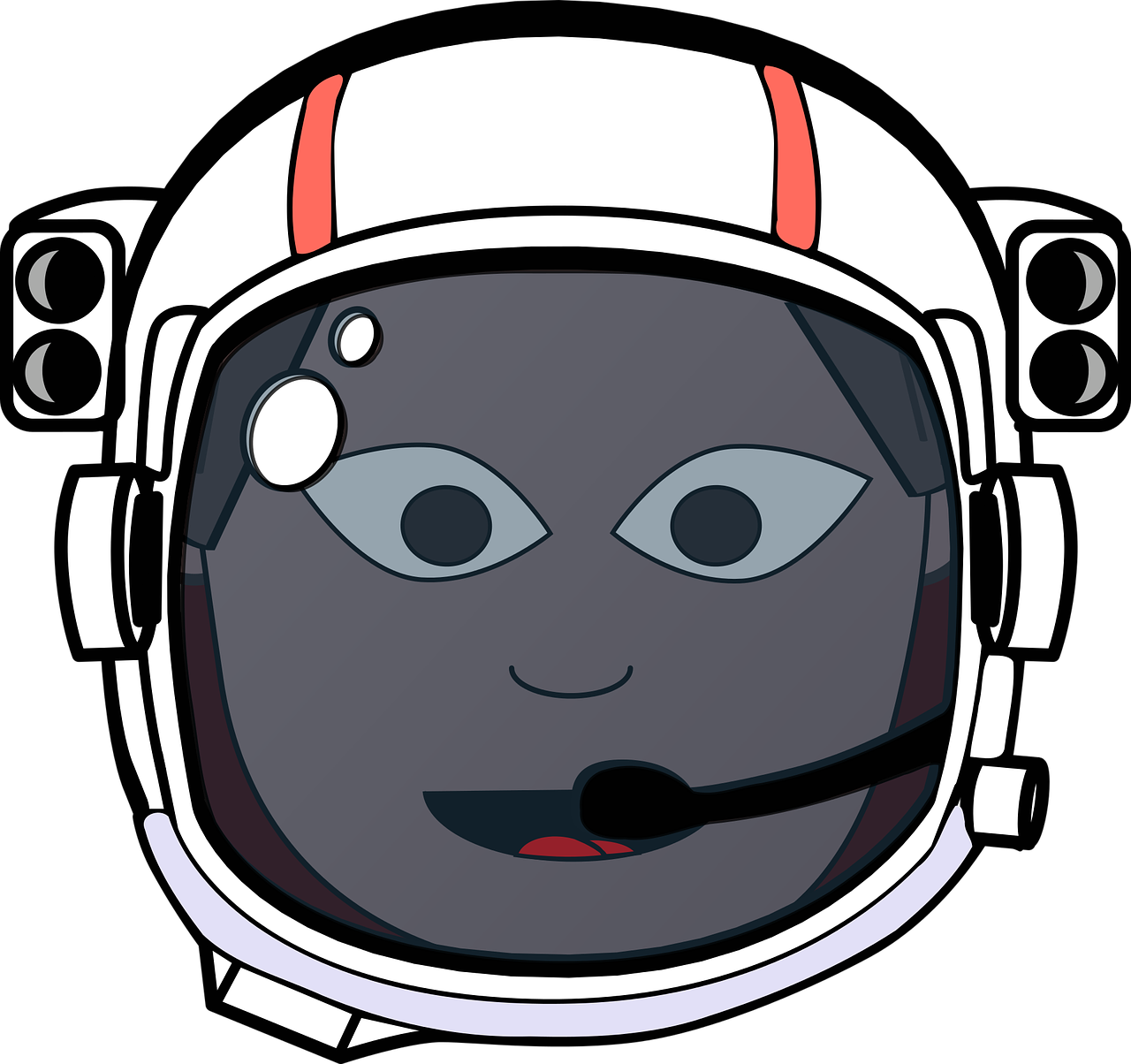 Astronaut Helmet Man PNG