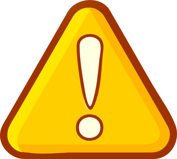 Attention Yellow Danger Sign Transparent PNG
