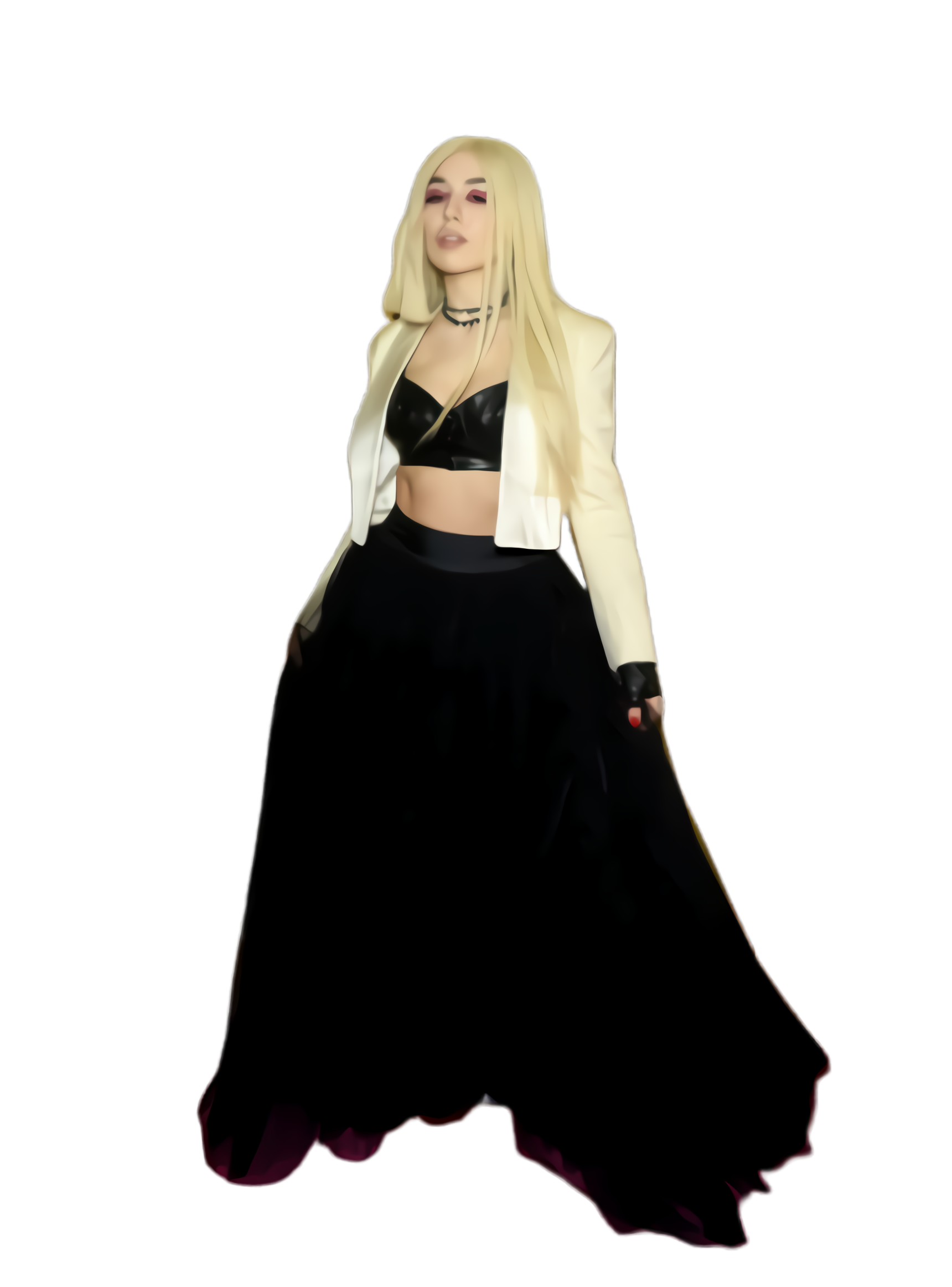 Ava Max Black Gown PNG
