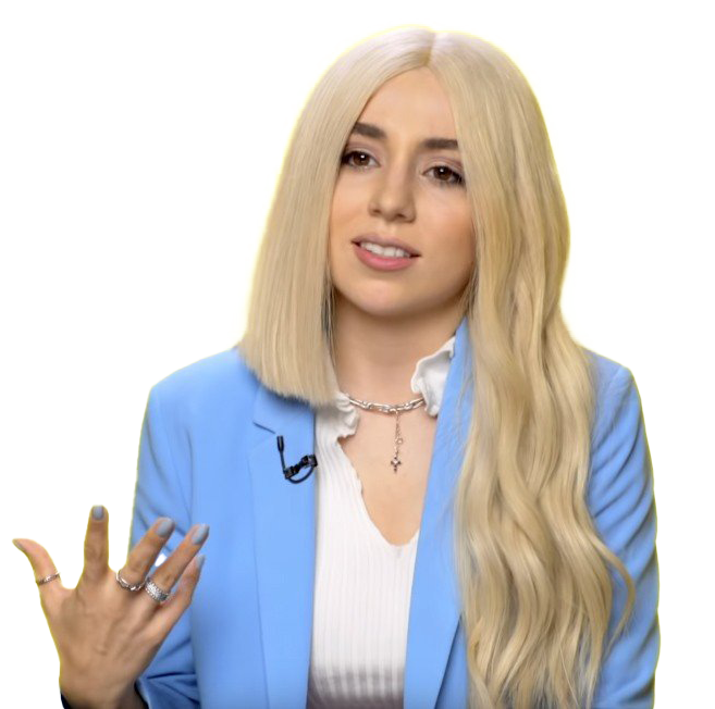Ava Max Surprised PNG
