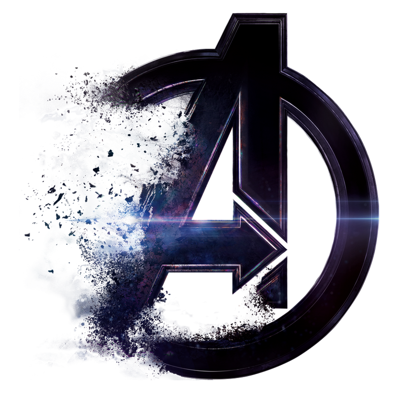 Avengers A Letter Logo Dispersion PNG