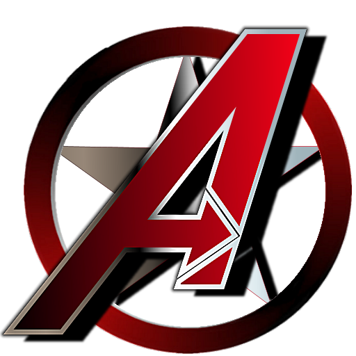 Avengers Movie Logo Red PNG
