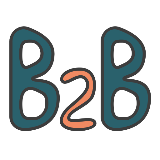 B2B Logo Background PNG Image