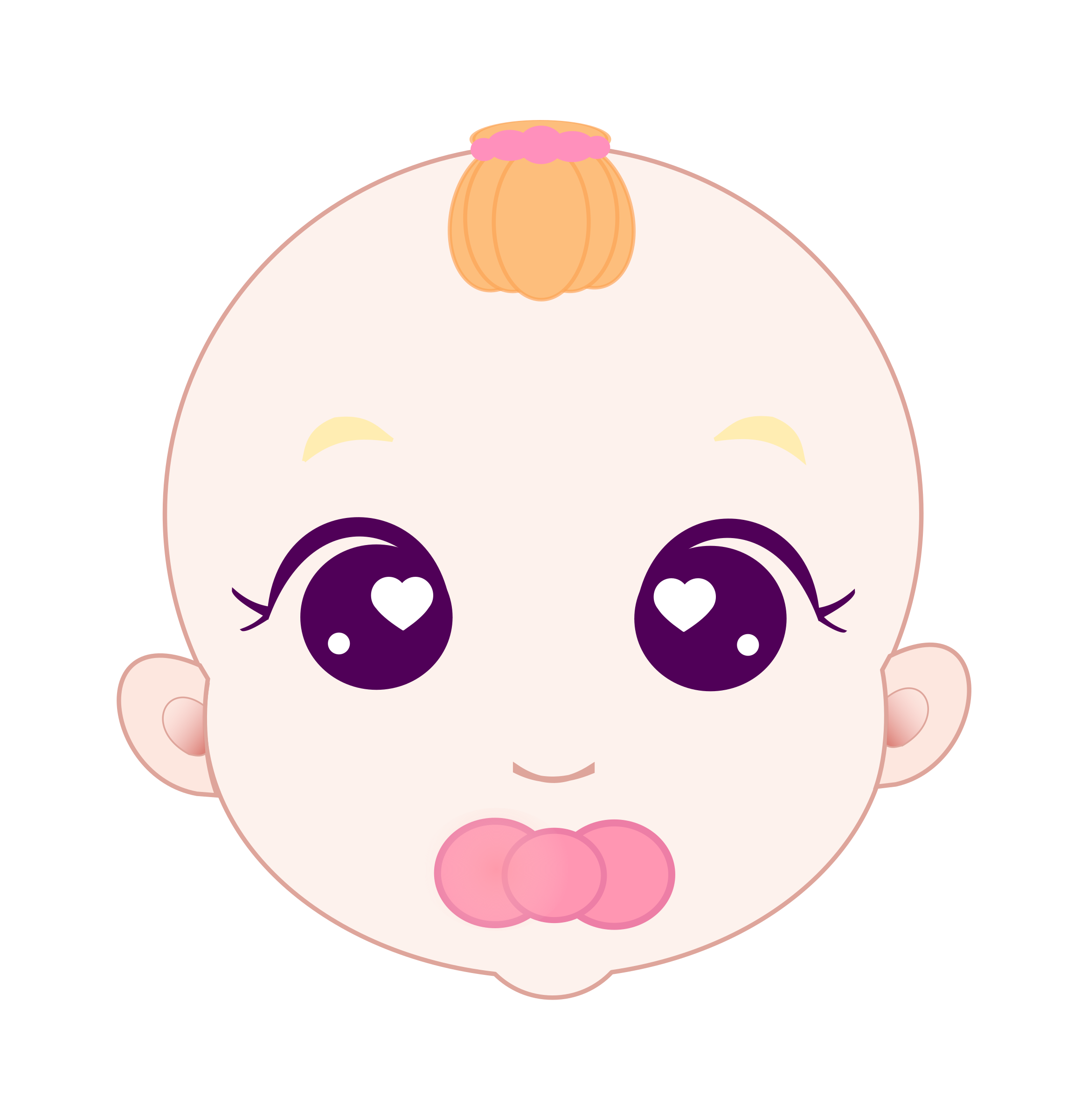 Baby Girl Vector PNG HD Quality