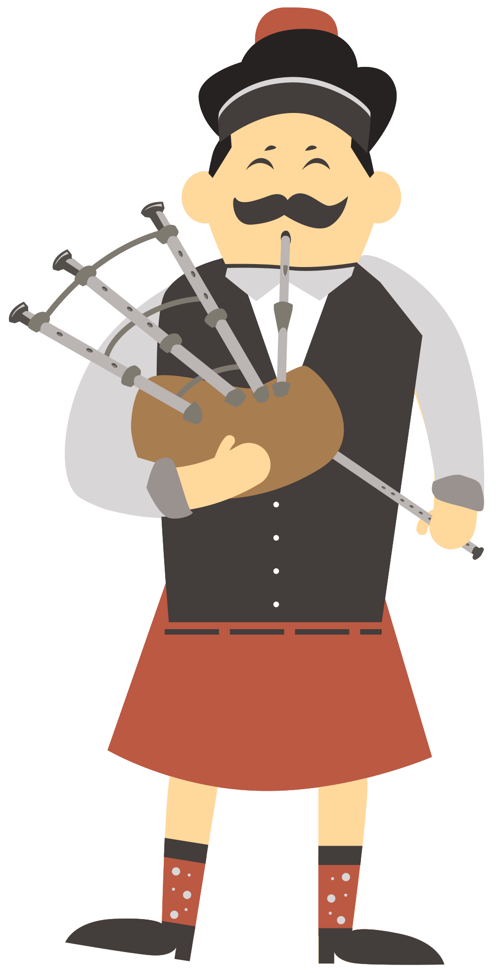 Bagpipes Man Instrument PNG