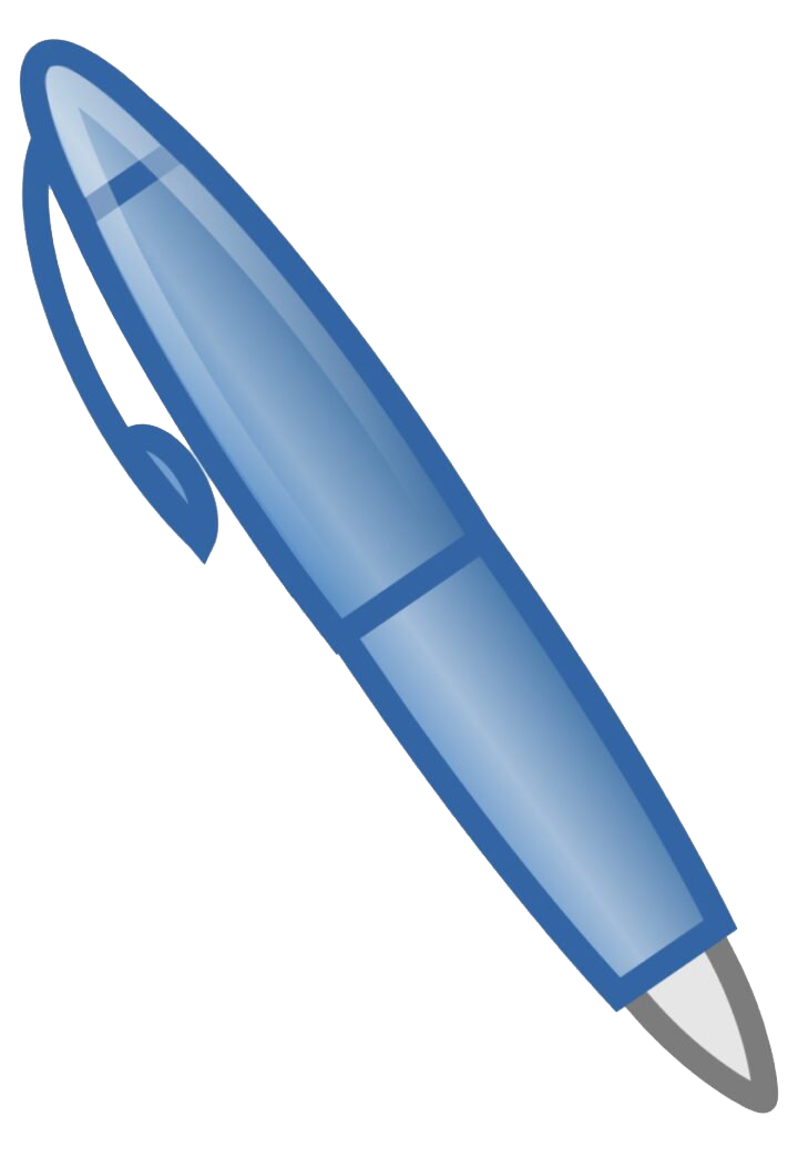 Ball Blue Pen Big PNG