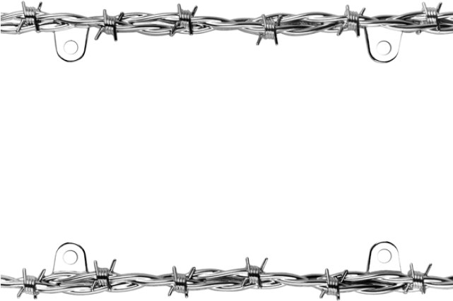 Barbwire Wire Frame Background PNG Image