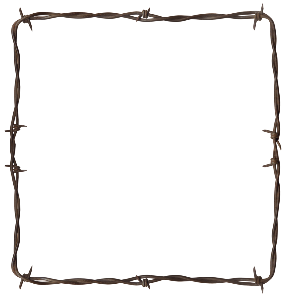 Barbwire Wire Frame Transparent Background