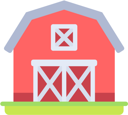 Barn Icon Background PNG Image