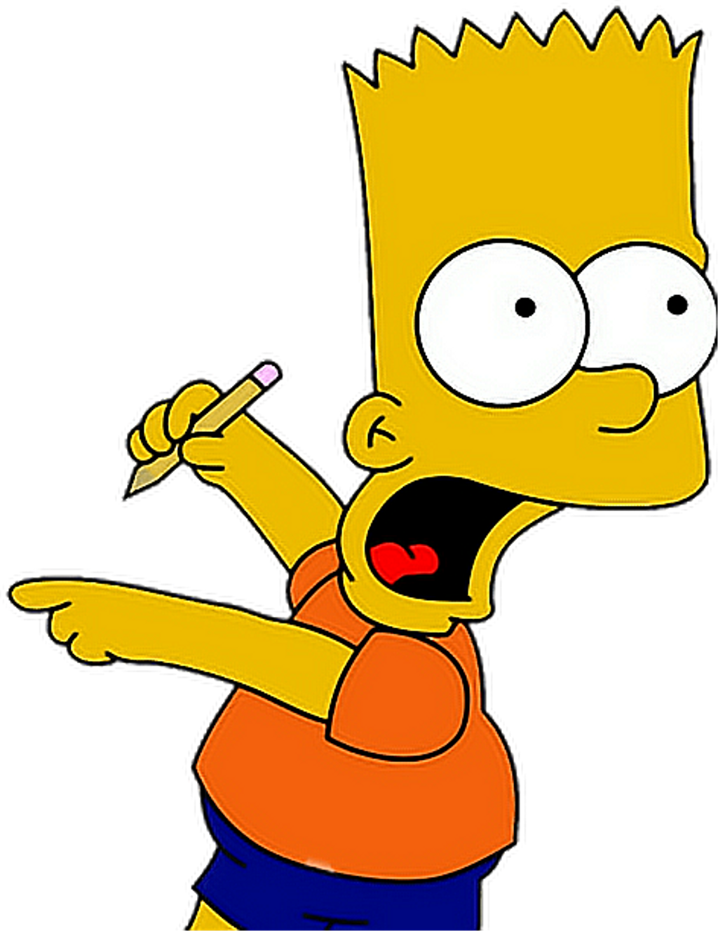 Bart Simpson Vector Transparent Background
