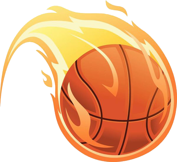 Basketball On Fire Clipart PNG