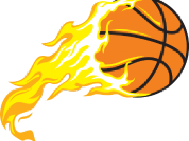Basketball On Fire Flame PNG