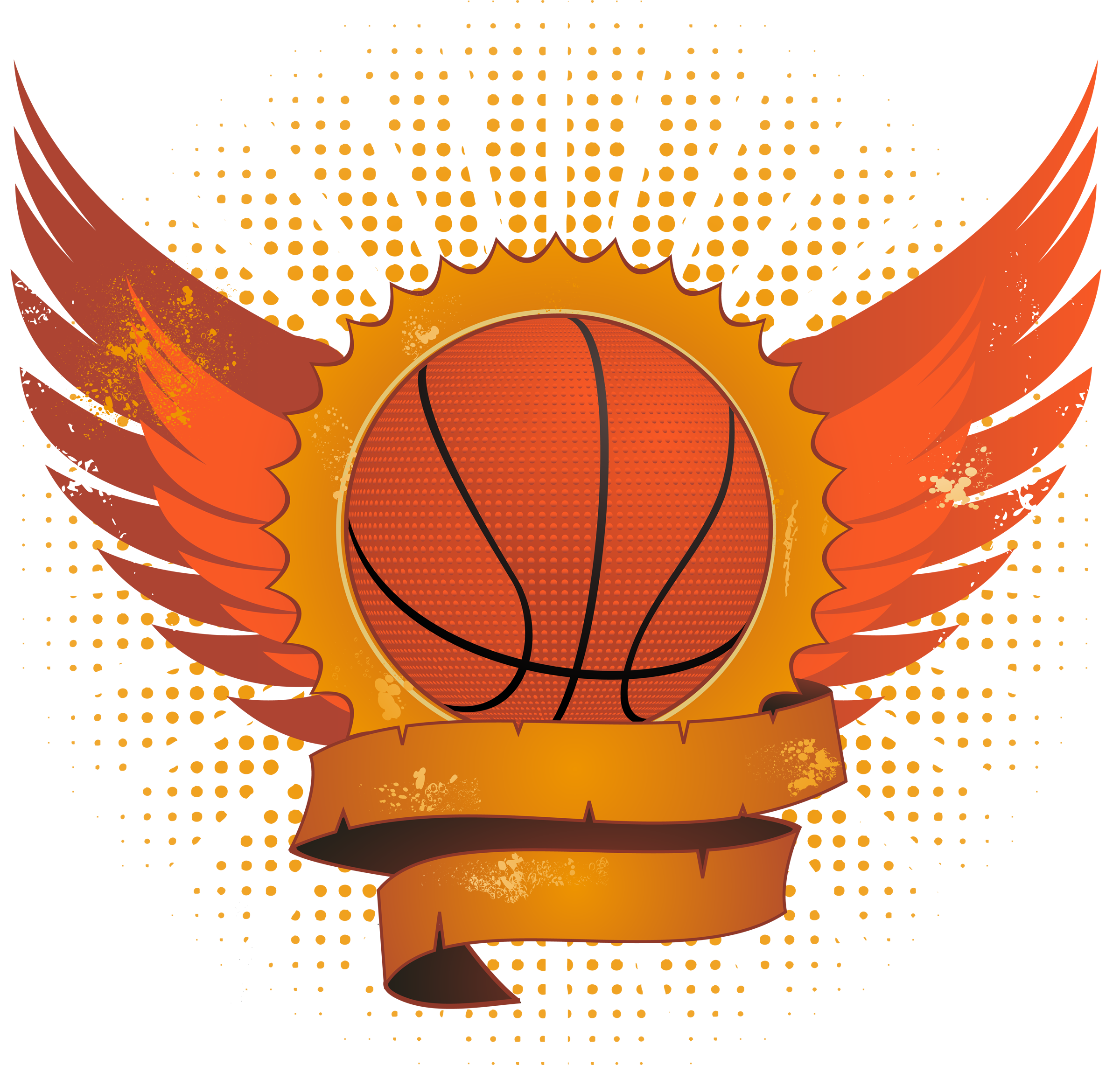 Basketball On Fire Logo PNG