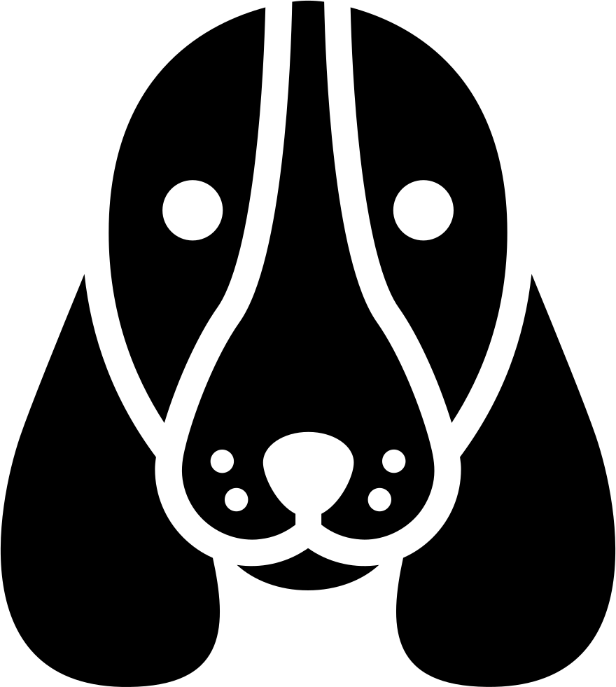 Basset Hound Silhouette PNG Clipart Background