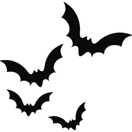 Bat Dark Black Vector PNG