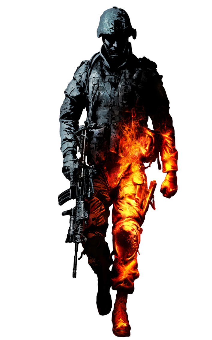 Battlefield Soldier Background PNG Image