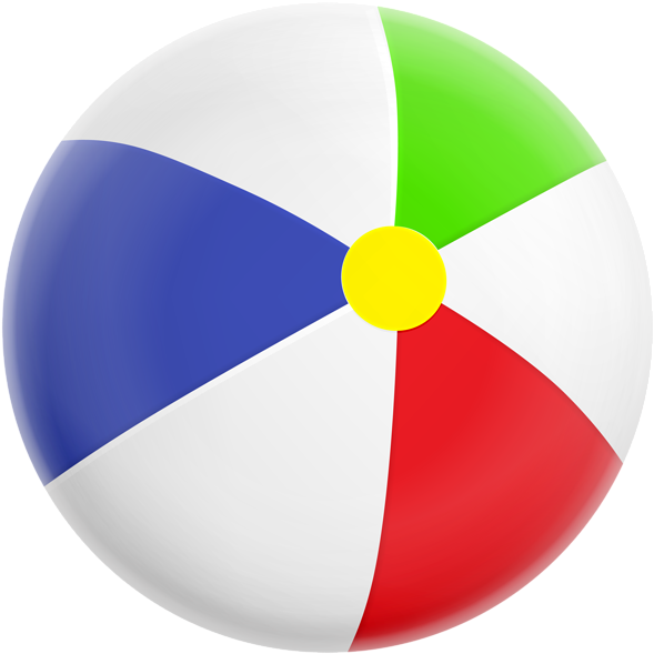 Beach Ball Background PNG Image