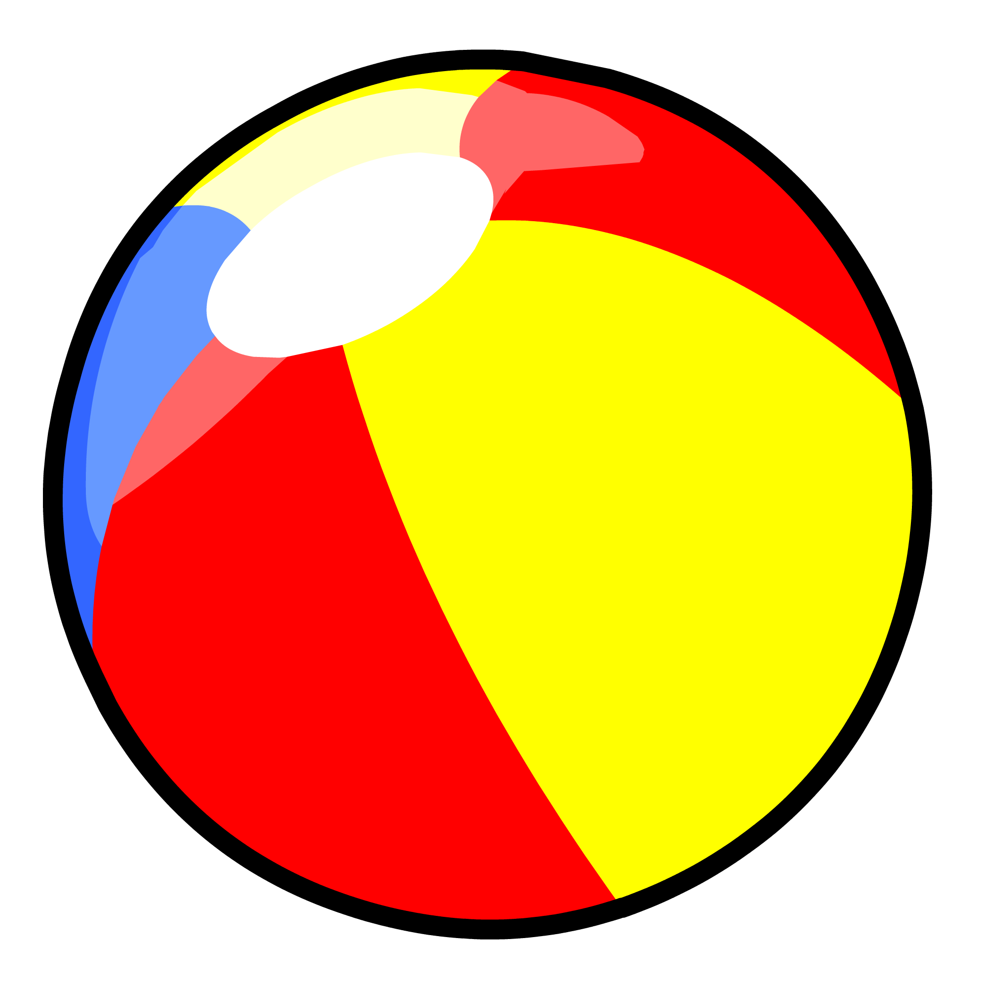 Beach Ball Vector Background PNG Image