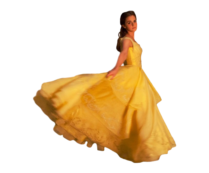 Beauty And The Beast Emma Watson Yellow Dress Transparent PNG