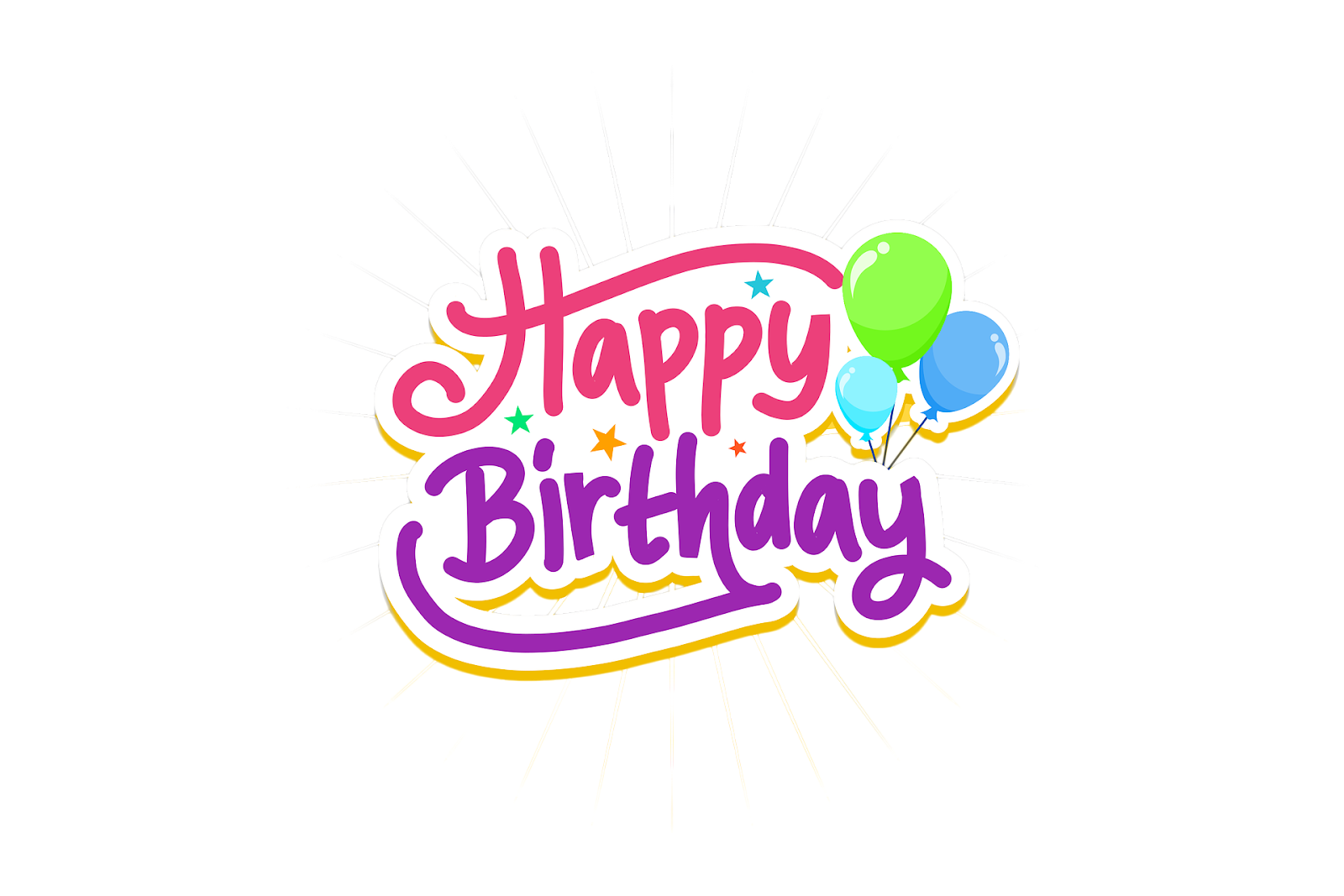 Birthday Decoration Background PNG Image