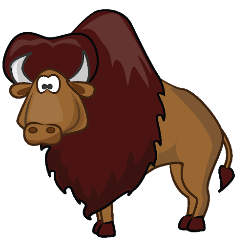 Bison Cute Logo PNG