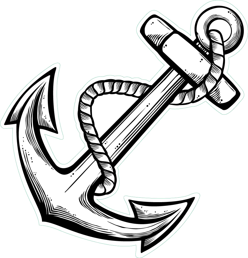 Black Anchor Tattoos PNG