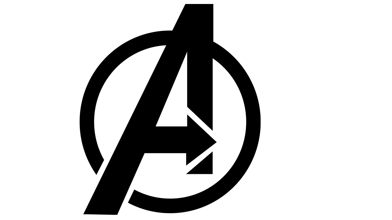 Black Avengers Logo Vector Transparent PNG