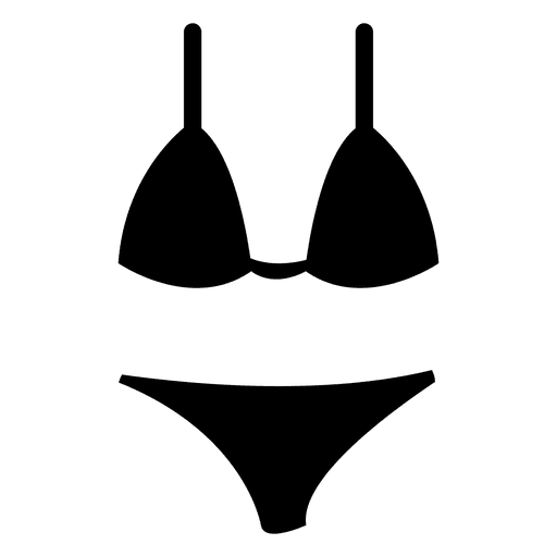 Black Bikini PNG Clipart Background