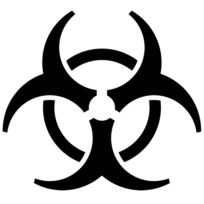 Black Biohazard Symbol PNG HD Quality