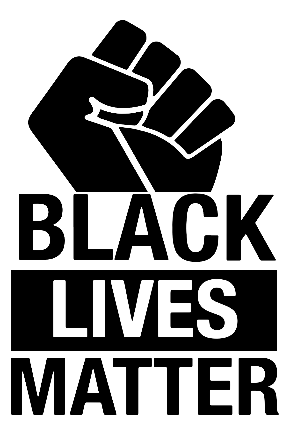 Black Lives Matter Design PNG