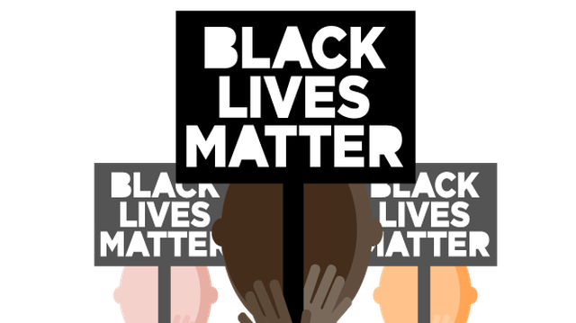Black Lives Matter Holding Sign Transparent PNG