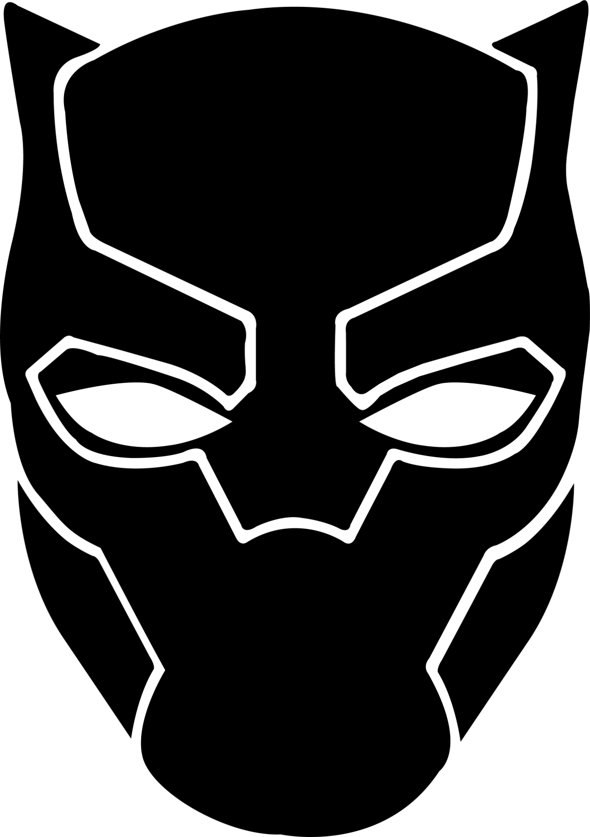 Black Panther Mask Transparent Background