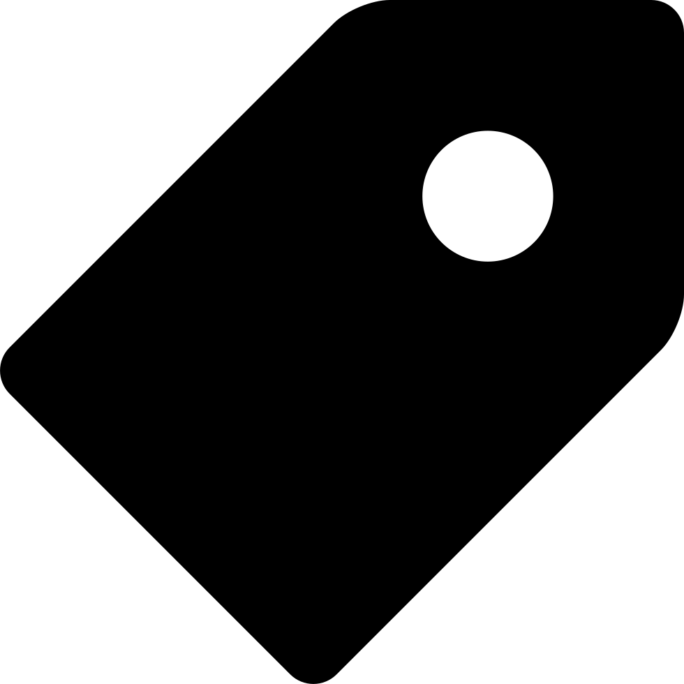 Black Price Tag Icon Transparent PNG