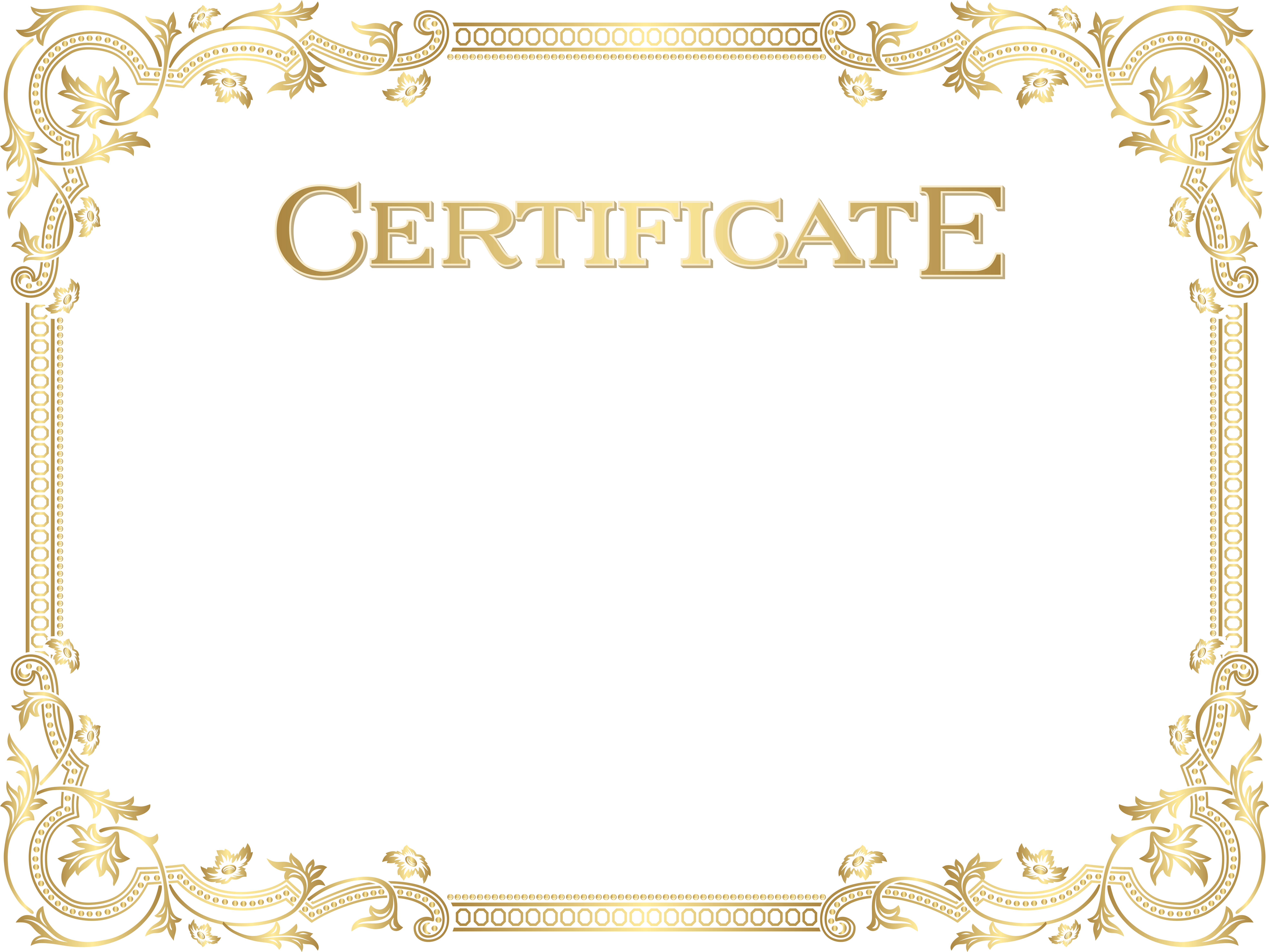 Blank Certificate PNG Clipart Background