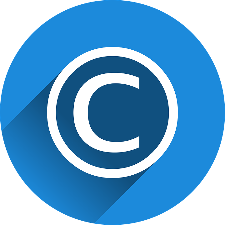 Blue Copyright PNG
