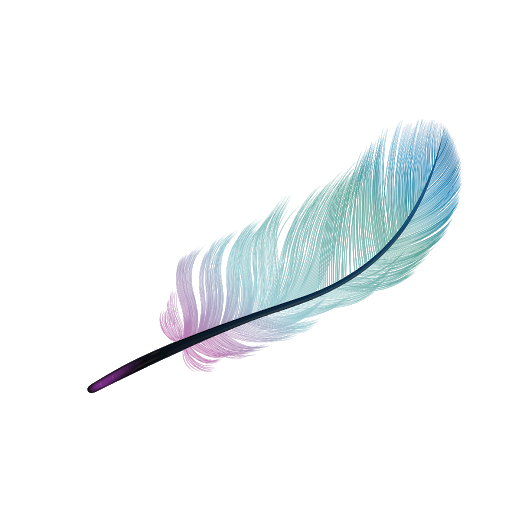 Blue Feather Background PNG Image