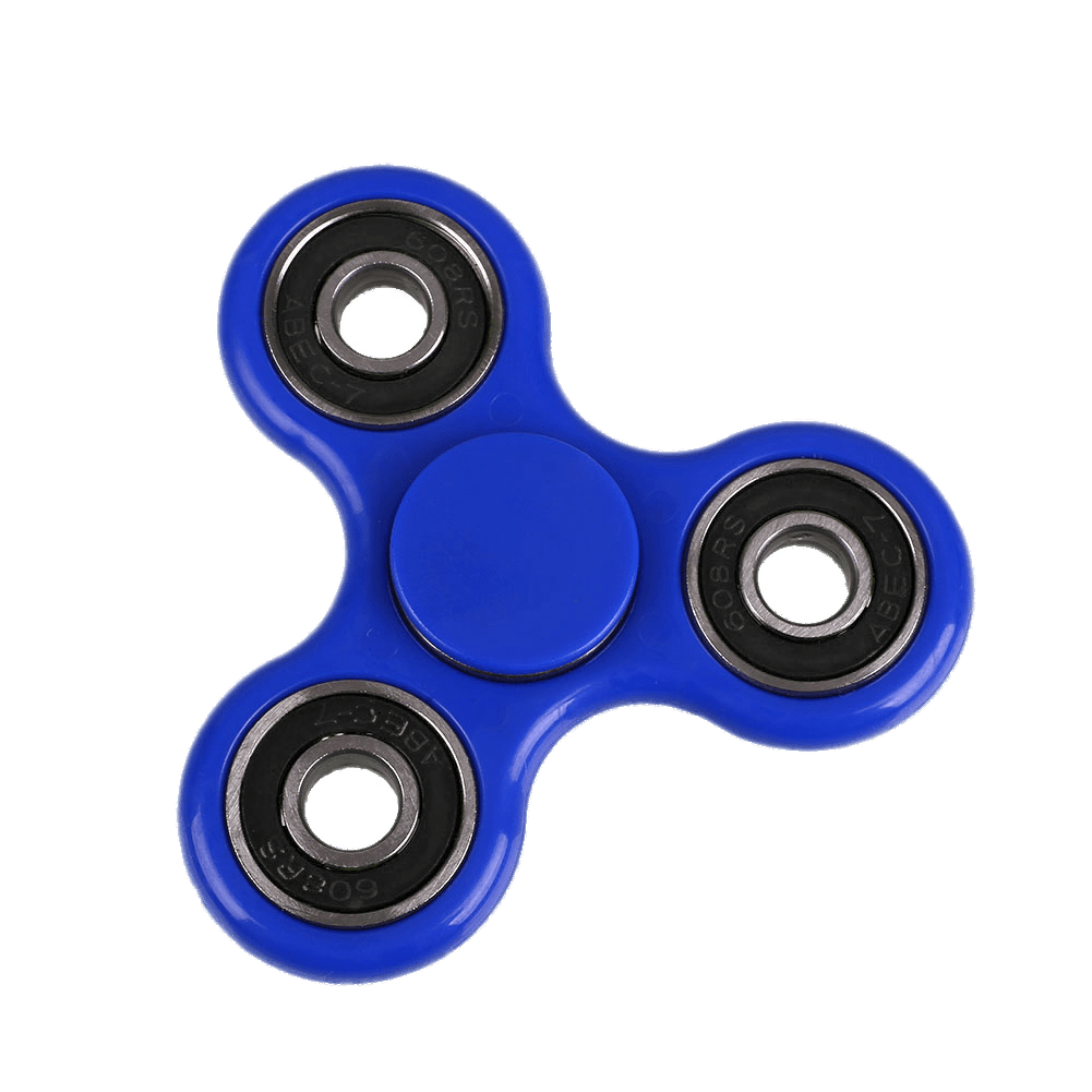 Blue Fidget Spinner Background PNG Image
