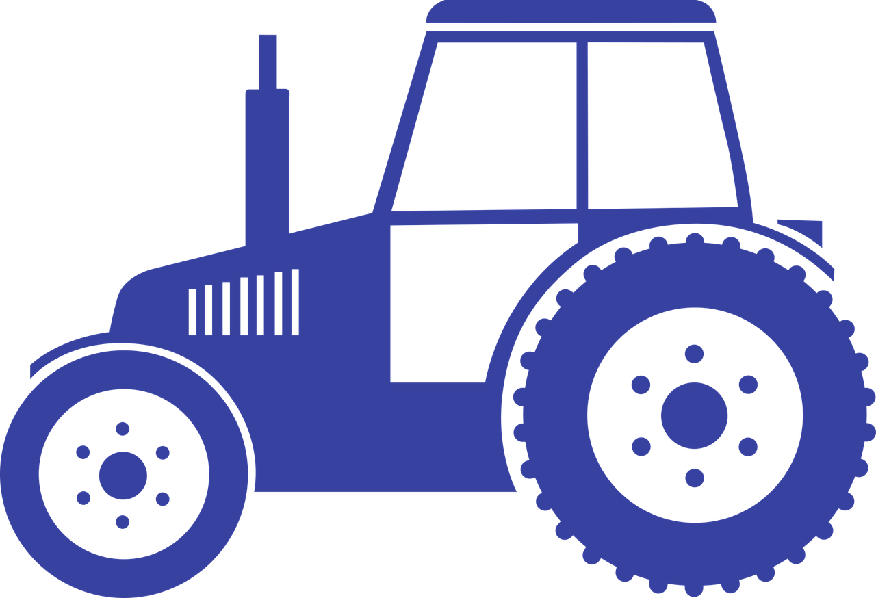 Blue Tractor Agriculture Transparent PNG