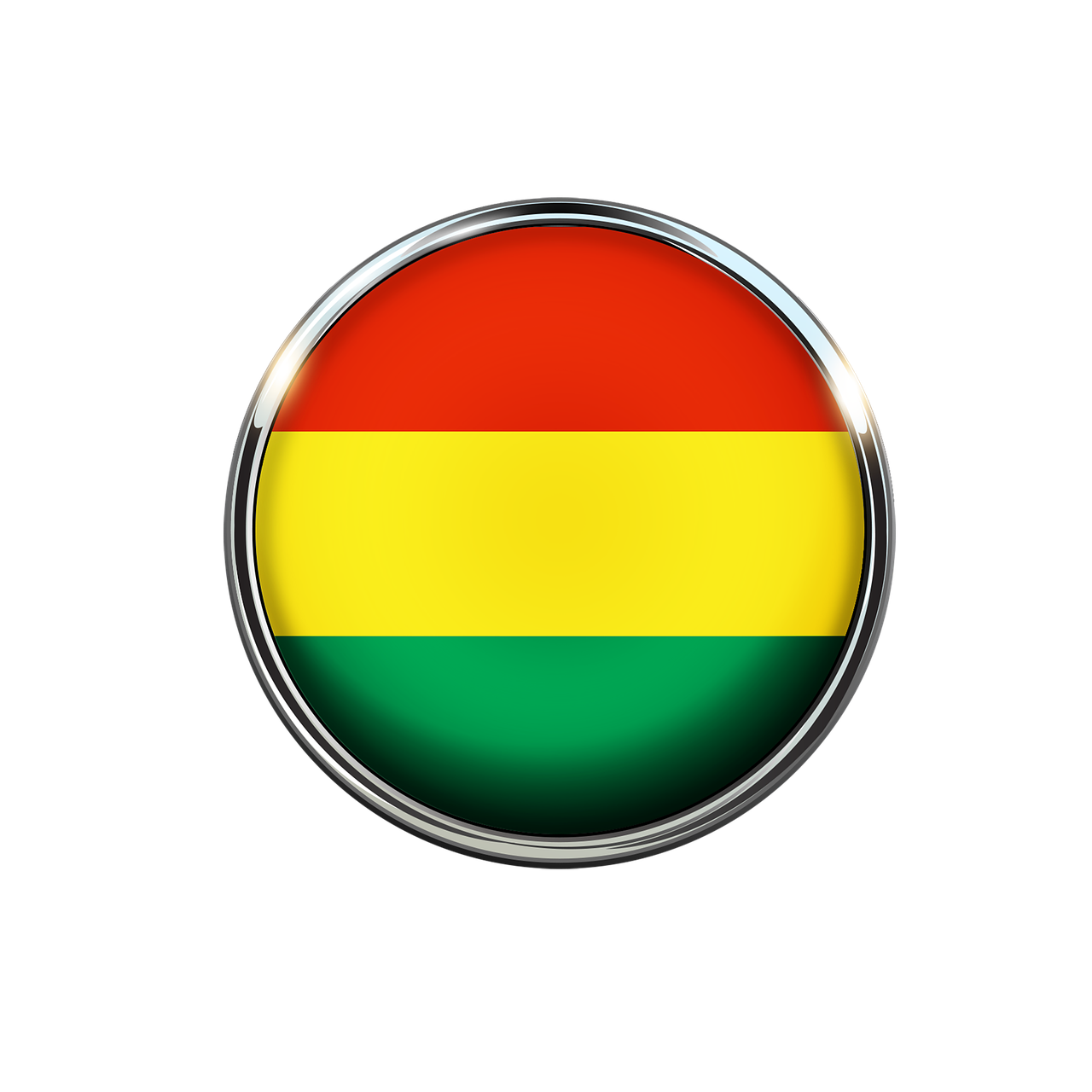 Bolivia Flag Circle PNG HD Quality