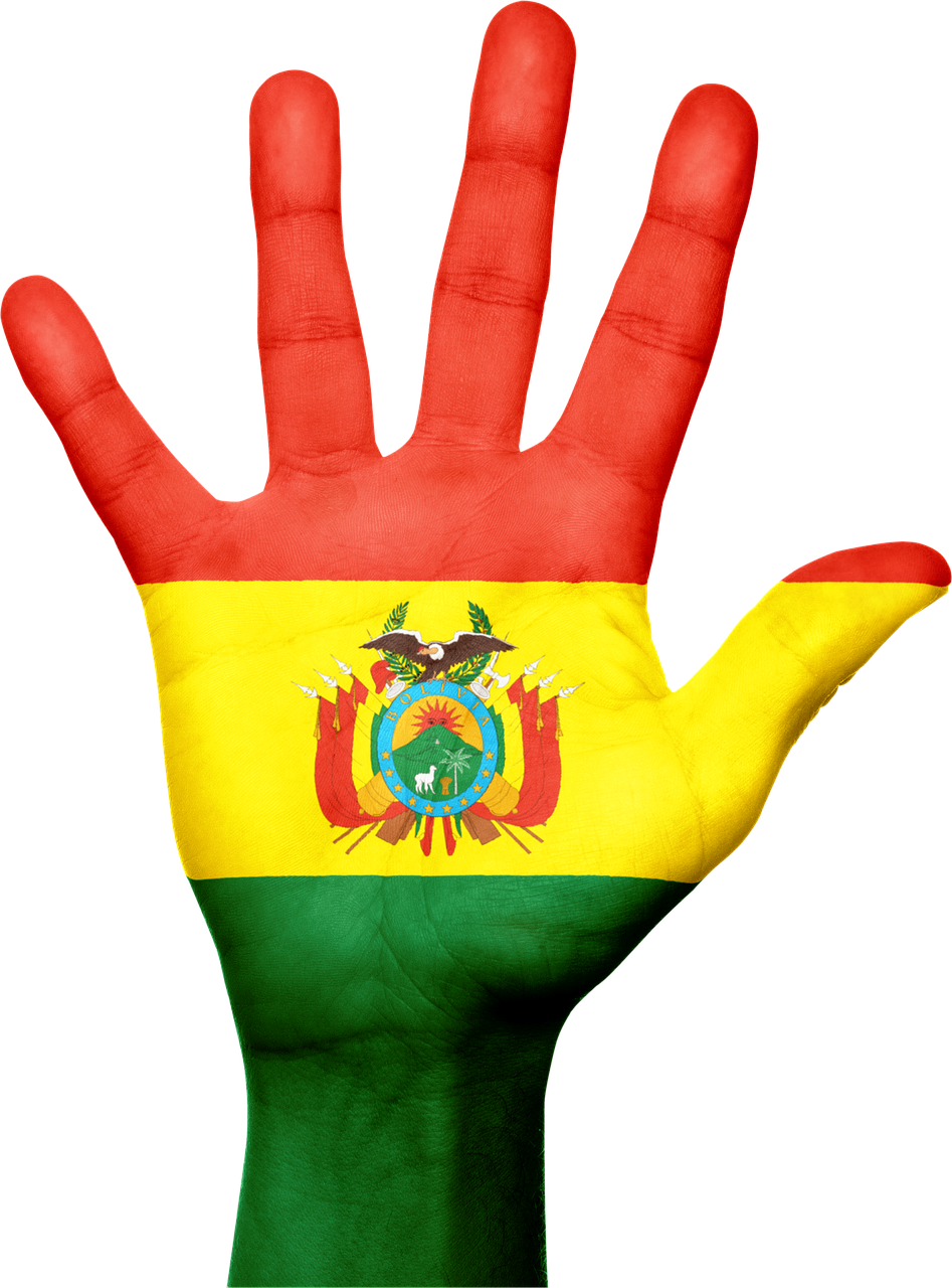Bolivia Flag Hand PNG Clipart Background
