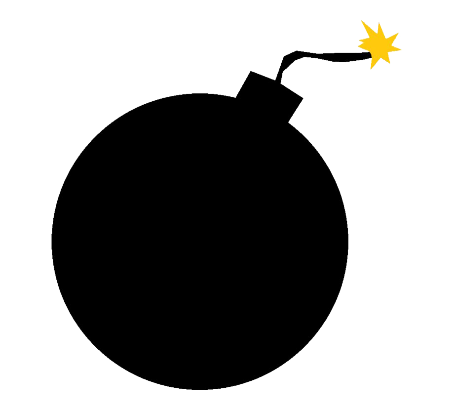 Bomb Silhouette PNG HD Quality