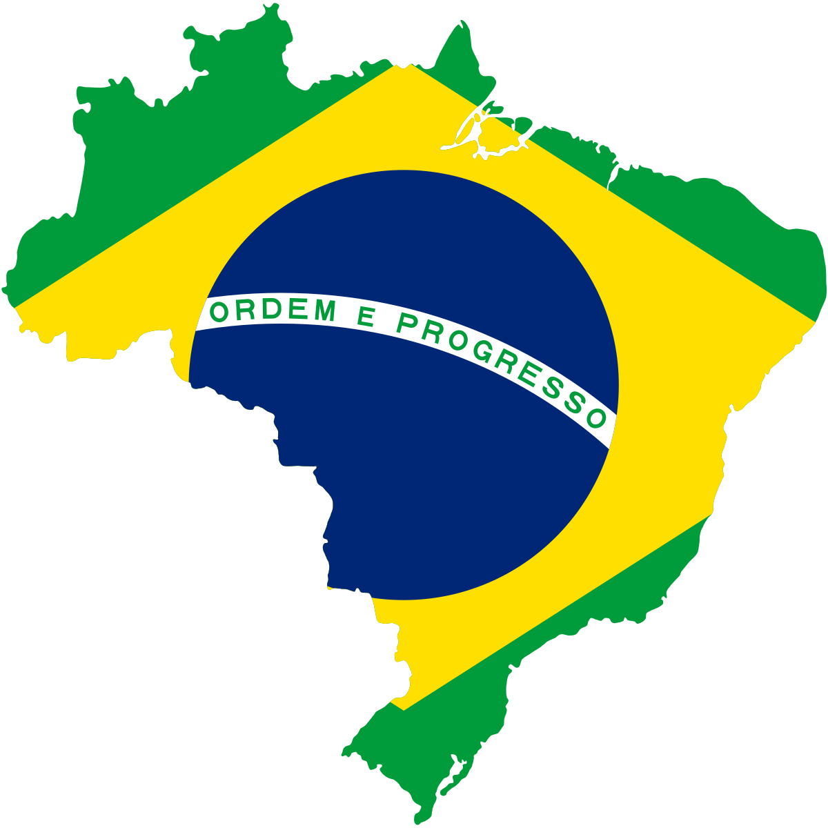 Brazil Flag Vector PNG HD Quality