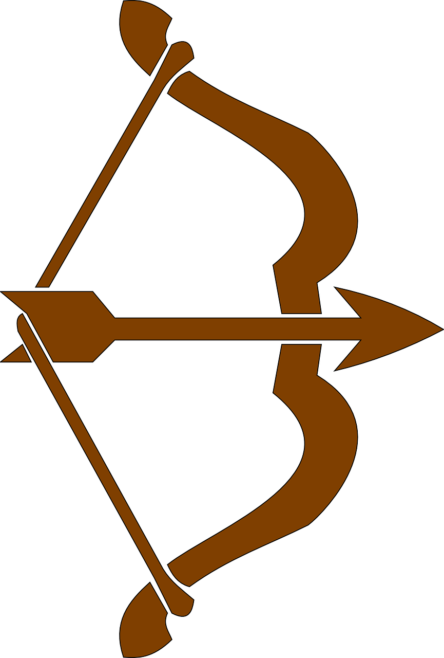 Brown Archery Bow PNG