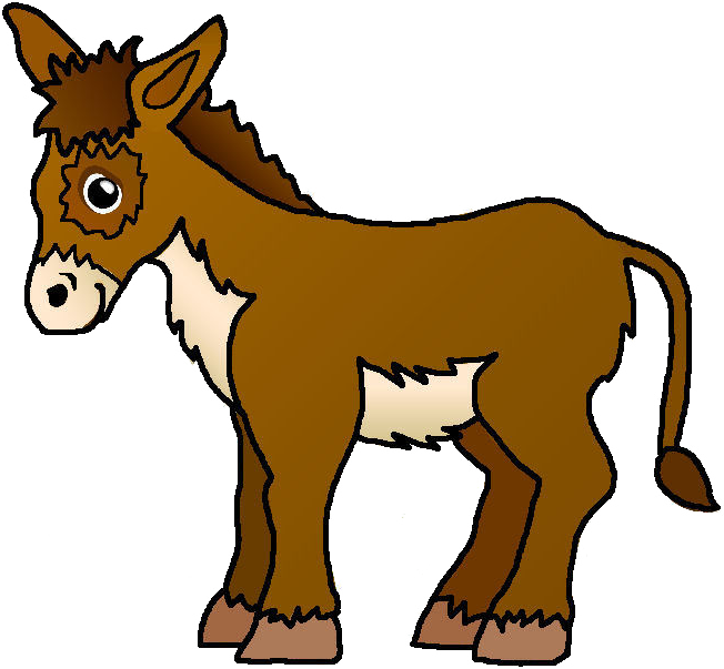 Brown Donkey Clipart PNG
