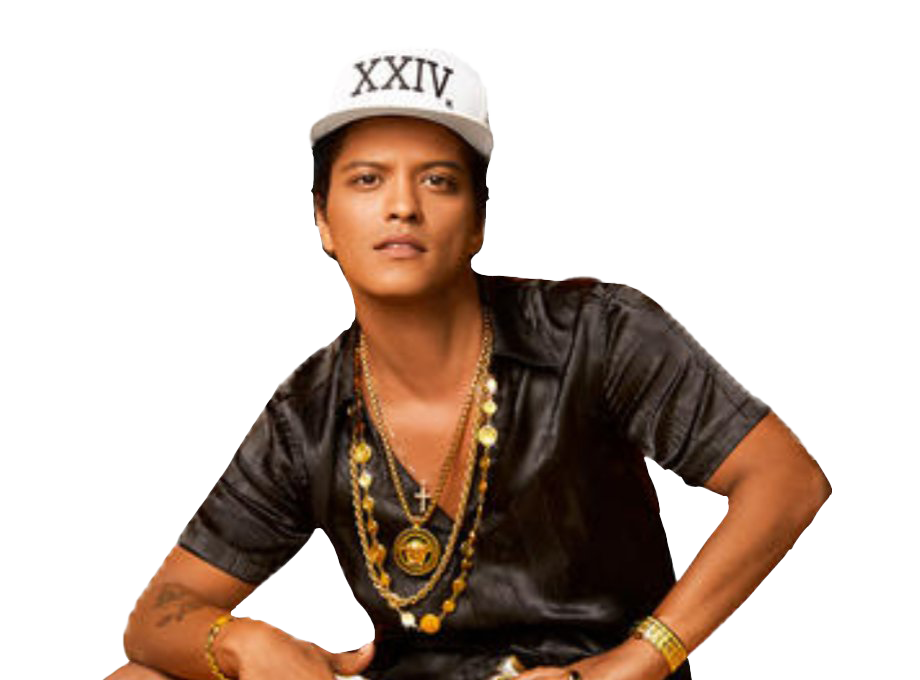 Bruno Mars Gesicht transparenter Hintergrund
