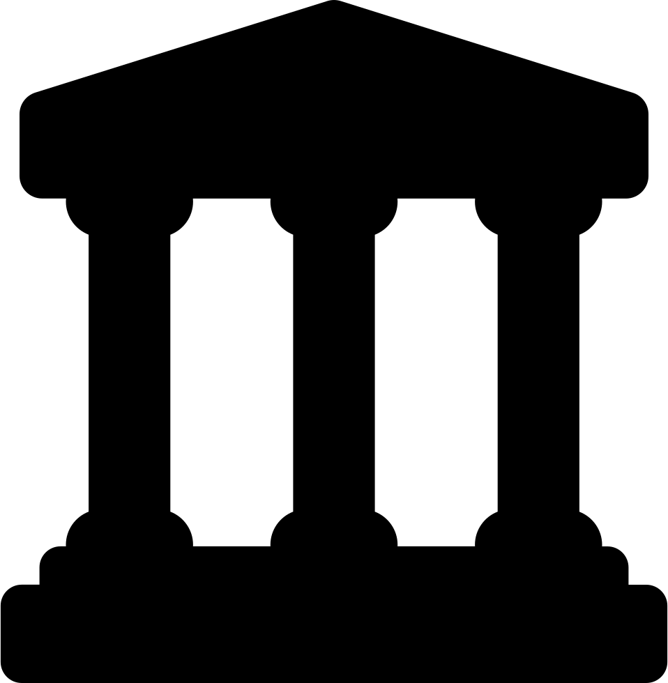 Building Pillar Silhouette PNG HD Quality