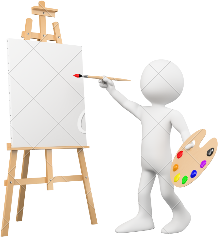 Canvas Easel PNG HD Quality